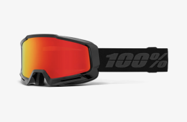 LYŽAŘSKÉ BRÝLE - 100% THE OKAN  BLACK / HIPER RED 51004-00001
