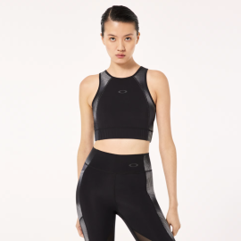DÁMSKÉ TÍLKO - OAKLEY PURSUIT CROPPED TOP BLACKOUT FOA500563-02E-XS