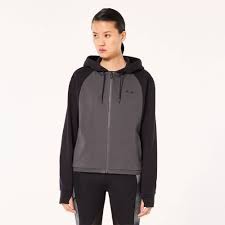 DÁMSKÁ MIKINA - OAKLEY PURSUIT CRUISE FZ HOODIE BLACKOUT / UNIFORM GREY  FOA500627-96I-L