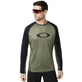 CYKLISTICKÝ MTB DRES - OAKLEY MTB LS tech tee BEETLE - 434362-73T - XL